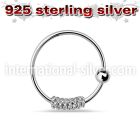 nr21 nose hoop silver 925 nose