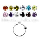 ns05z15m nose hoop silver 925 nose