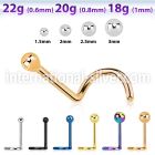 nsb l shape nose studs surgical steel 316l nose