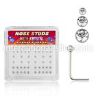 nsbxmc l shape nose studs silver 925 nose