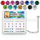 nscbxm l shape nose studs surgical steel 316l nose