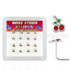 nsch16 l shape nose studs silver 925 nose