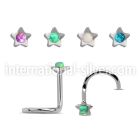 nscstop l shape nose studs surgical steel 316l nose