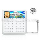 nscxc l shape nose studs surgical steel 316l nose