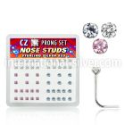 nsczbxm l shape nose studs silver 925 nose