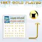 nsmx3rg l shape nose studs silver 925 nose