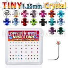 nsp6mx l shape nose studs silver 925 nose