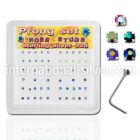 nspbxabm l shape nose studs silver 925 nose