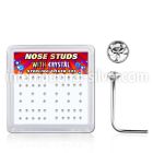 nsrdbxc l shape nose studs silver 925 nose