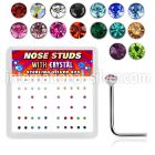 nsrdbxm l shape nose studs silver 925 nose