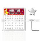 nssarbx l shape nose studs silver 925 nose