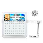 nswz2xc box w 316l steel nose screws, 20g w prong set 2mm cz