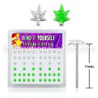 nyma bend it to fit nose studs silver 925 nose