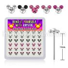 nymos36a bend it to fit nose studs silver 925 