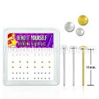 nymx1 bend it to fit nose studs silver 925 nose