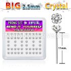 nyp19cx bend it to fit nose studs silver 925 nose