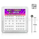 nysqbxc bend it to fit nose studs silver 925 nose