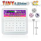 nyzbm12 bend it to fit nose studs silver 925 nose