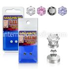 pkmsz fake illusion body jewelry surgical steel 316l belly button