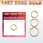 rsel18 seamless segment rings gold ear lobe