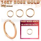 rsel20 seamless segment rings gold ear lobe