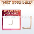 rszm12 l shape nose studs gold nose