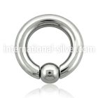 sbcr4 hoops captive rings surgical steel 316l ear lobe