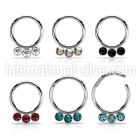 segh16f surgical steel seamless and segment rings ear othersear lobe eyebrow helix intim piercing