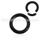 segt6 seamless segment rings anodized surgical steel 316l ear lobe