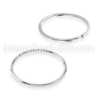 sel22 surgical steel seamless nose ring hoop