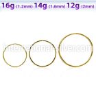 sellg gold pvd plated surgical steel xl sized seamless ring
