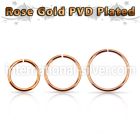 seltt18 seamless segment rings anodized surgical steel 316l ear lobe