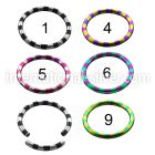 semt14 seamless segment rings anodized surgical steel 316l labrets chin