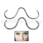 sepm straight barbells surgical steel 316l septum