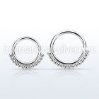 sepn seamless segment rings surgical steel 316l ear lobe