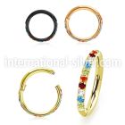 sgsh10rbt pvd steel hinged segment hoop 16g outward cnc