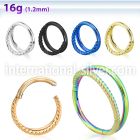 sgsh12 surgical steel hinged segment hoop twisted wire