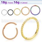 sgsh20 surgical steel hinged segment hoop twisted wire
