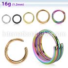 sgsh6 surgical steel hinged segment hoop triple