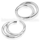 sgsh8 surgical steel hinged segment hoop double