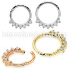 sgtsh29 pvd plating steel hinged segment hoop facing cnc cz