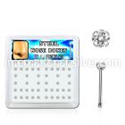 snbz2xc box w 316l steel nose bones, 20g w prong set 2mm cz