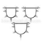 snpa straight barbells surgical steel 316l nipple