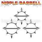 snpc straight barbells surgical steel 316l nipple