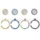 snrt2 fake illusion hoops anodized surgical steel 316l nose