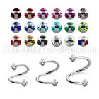 spec3 spirals twisters surgical steel 316l eyebrow