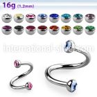 spehjb3 spirals twisters surgical steel 316l eyebrow