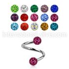 spfr4 spirals twisters surgical steel 316l labrets chin