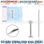 sset03 professional piercing kit steel labrets needles