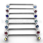 sub2c straight barbells surgical steel 316l surface piercings